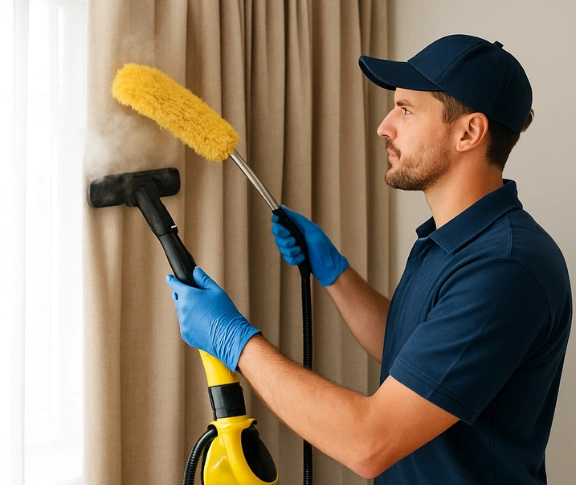 Trusted curtain steam cleaning technician Matty Curtain Cleaning stanwell-park-nsw QLD
