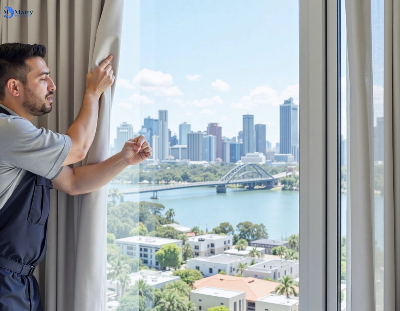 Professional curtain steam cleaning service stanwell-park-nsw QLD by Matty Curtain Cleaning